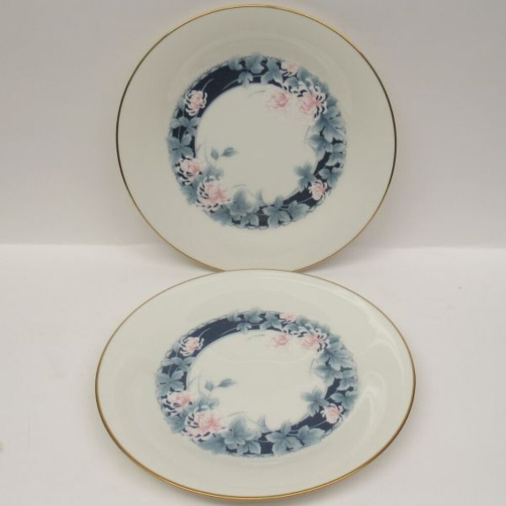 2 - Noritake China Japan NIGHTSONG NIGHT SONG 8 1/4 Inch Salad Plates